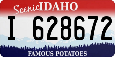 ID license plate I628672