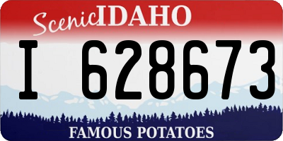 ID license plate I628673