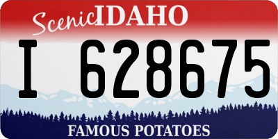 ID license plate I628675