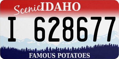 ID license plate I628677
