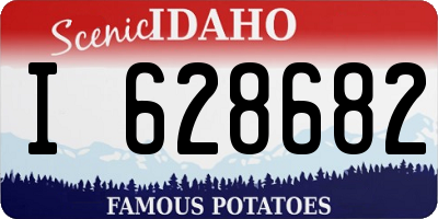 ID license plate I628682