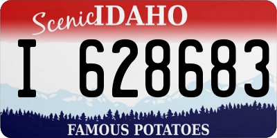 ID license plate I628683