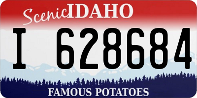 ID license plate I628684