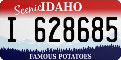 ID license plate I628685