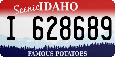 ID license plate I628689
