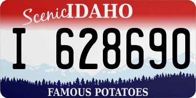 ID license plate I628690