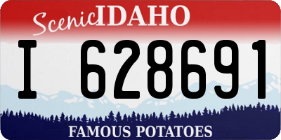 ID license plate I628691