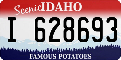 ID license plate I628693