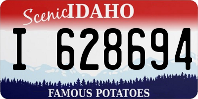 ID license plate I628694