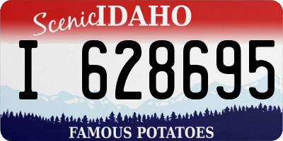 ID license plate I628695
