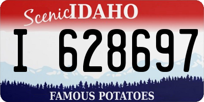 ID license plate I628697