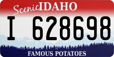 ID license plate I628698