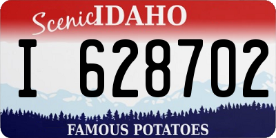 ID license plate I628702