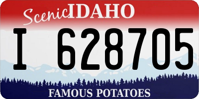 ID license plate I628705