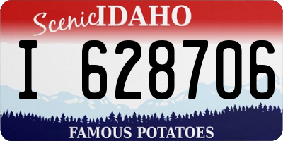 ID license plate I628706