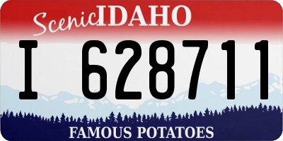 ID license plate I628711
