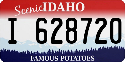 ID license plate I628720