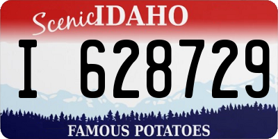 ID license plate I628729