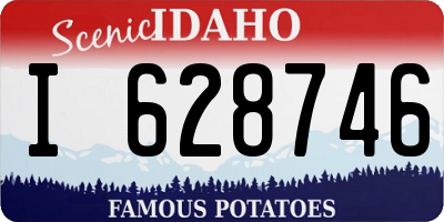 ID license plate I628746