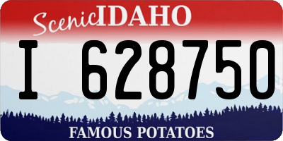 ID license plate I628750