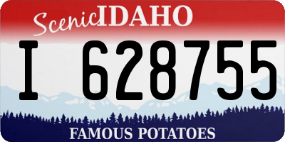 ID license plate I628755