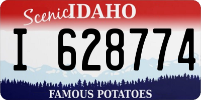 ID license plate I628774
