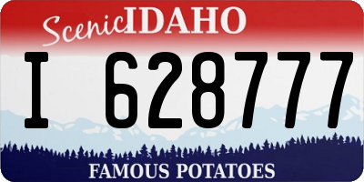 ID license plate I628777