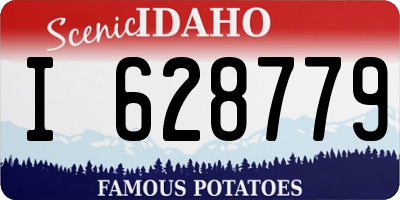 ID license plate I628779