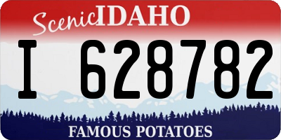 ID license plate I628782