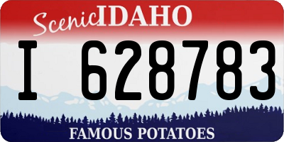 ID license plate I628783