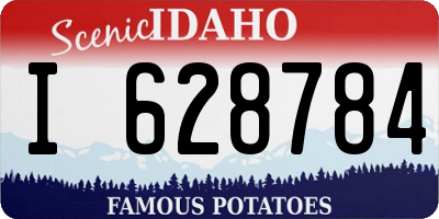 ID license plate I628784