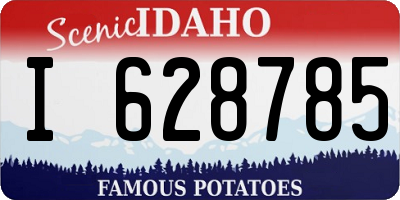 ID license plate I628785