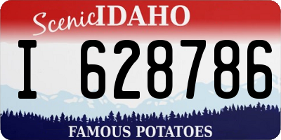 ID license plate I628786