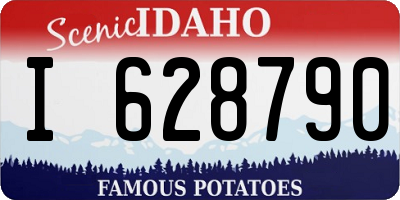 ID license plate I628790