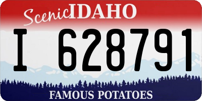ID license plate I628791