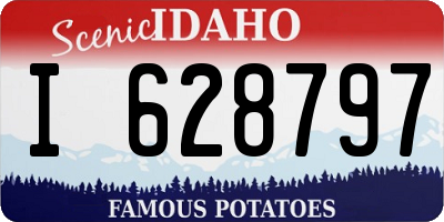 ID license plate I628797