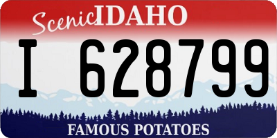 ID license plate I628799