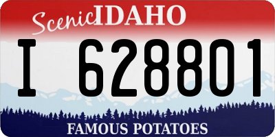 ID license plate I628801