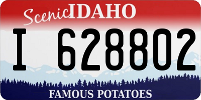 ID license plate I628802