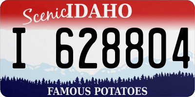 ID license plate I628804