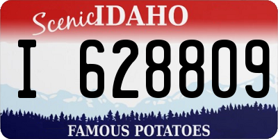 ID license plate I628809