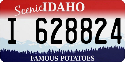 ID license plate I628824