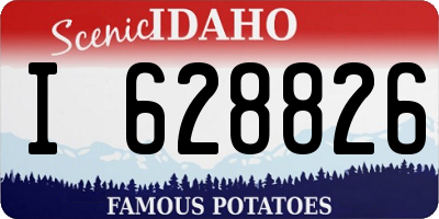 ID license plate I628826