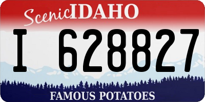 ID license plate I628827