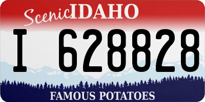 ID license plate I628828
