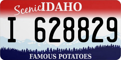 ID license plate I628829