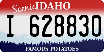 ID license plate I628830