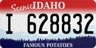 ID license plate I628832