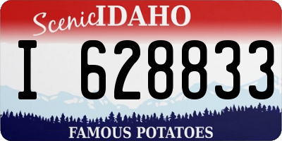 ID license plate I628833