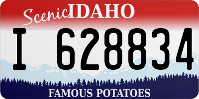 ID license plate I628834